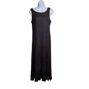 Vintage Narcissus Women's Black Lace Maxi Dress Size 7/8 Witchy Whimsigoth